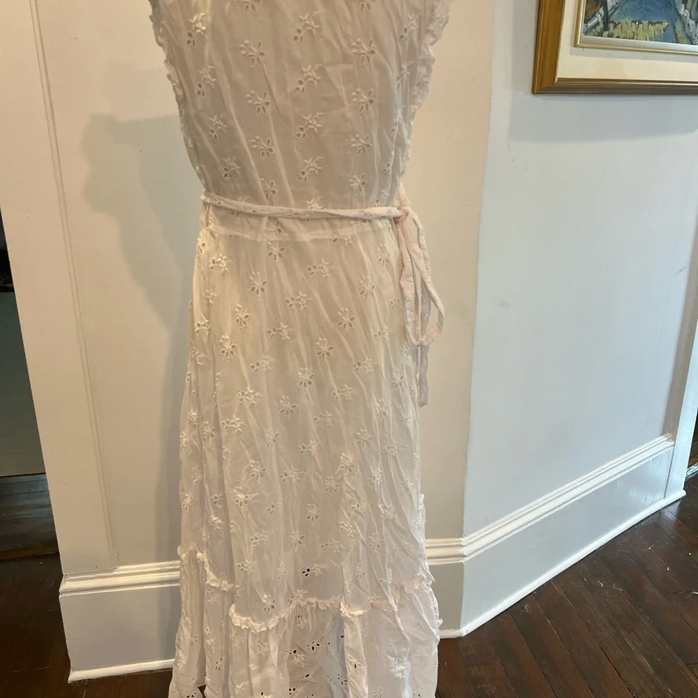 Outerknown White Floral Maxi Dress